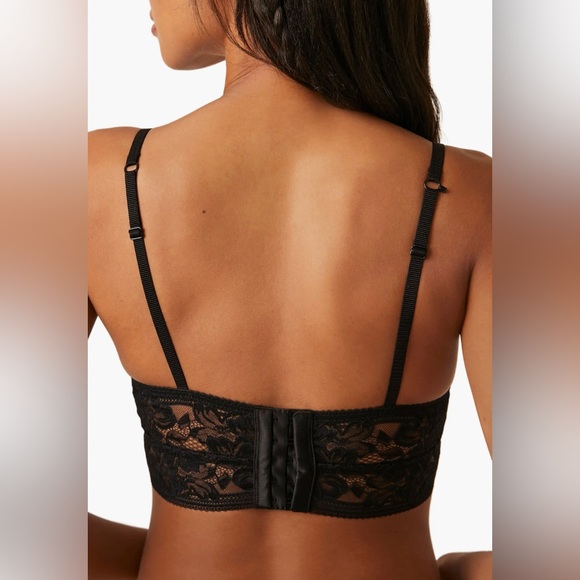 Free People Sorento Demi Longline Underwire Bra in Black - Picture 7 of 15